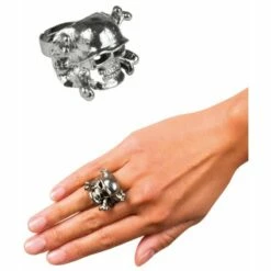 Bague Tête De Mort Métal