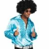 Boland Chemise Disco Bleue Homme -TRALALA DEGUISEMENT Soldes chemise disco bleue homme