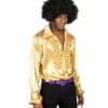 Boland Chemise Disco Or Homme -TRALALA DEGUISEMENT Soldes chemise disco or homme