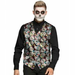 Boland Déguisement Gilet Dia De Los Muertos Homme