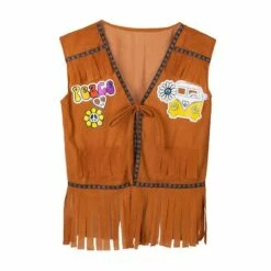 Boland Déguisement Gilet Hippie Peace Ans Love Adulte -TRALALA DEGUISEMENT Soldes deguisement gilet hippie peace ans love adulte 1