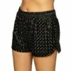 Short Noir Brillant Femme -TRALALA DEGUISEMENT Soldes short noir brillant femme